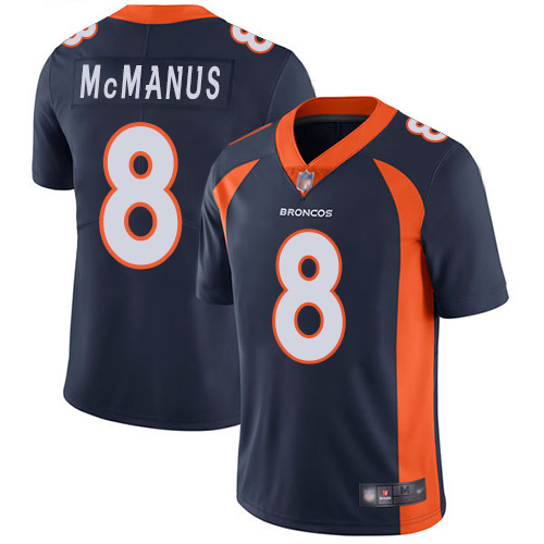 Men Denver Broncos #8 Brandon McManus Navy Blue Alternate Vapor Untouchable Limited Player Football NFL Jersey